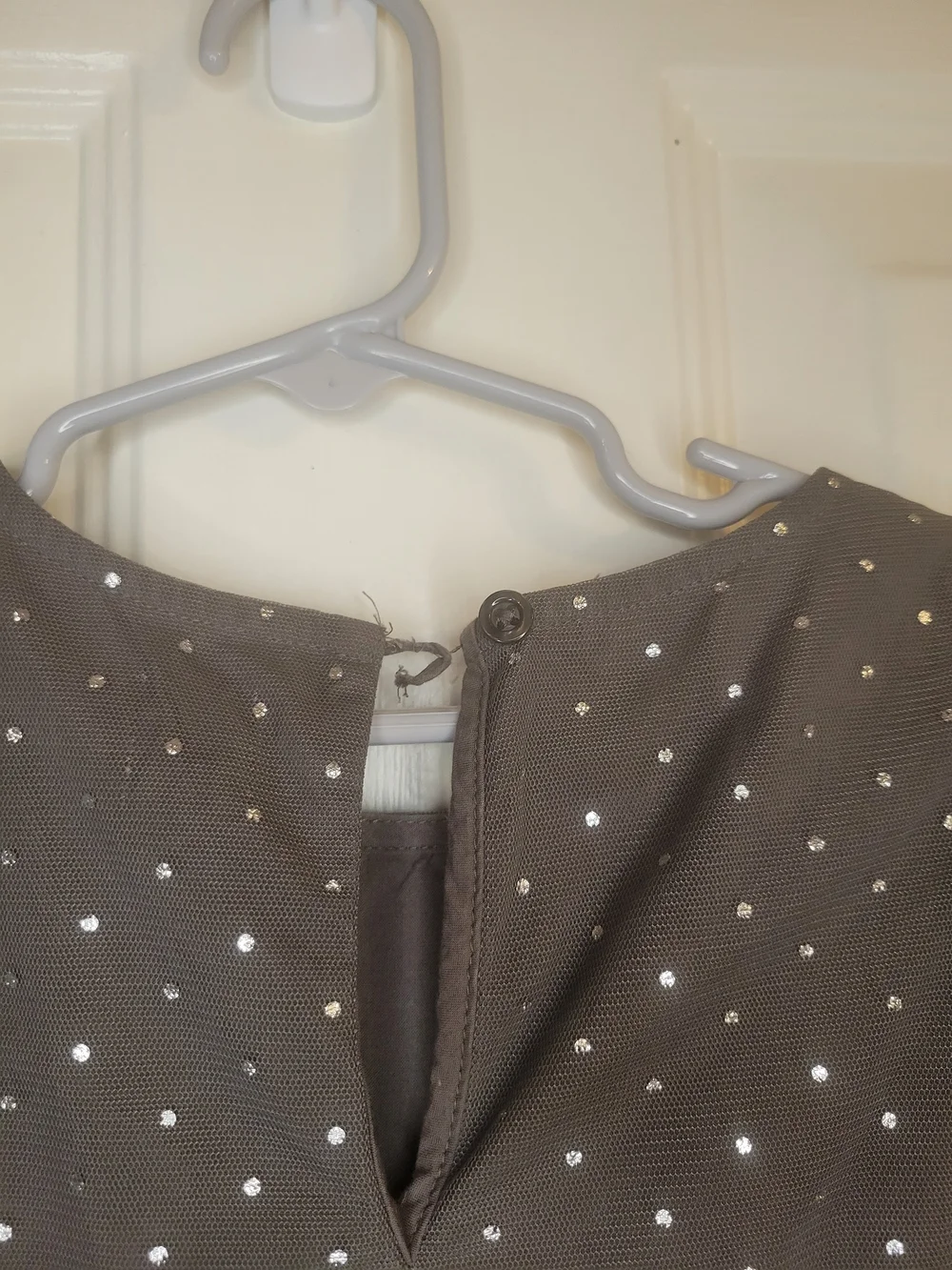 Gap Kids Gray Sparkle Tiered Tulle Dress